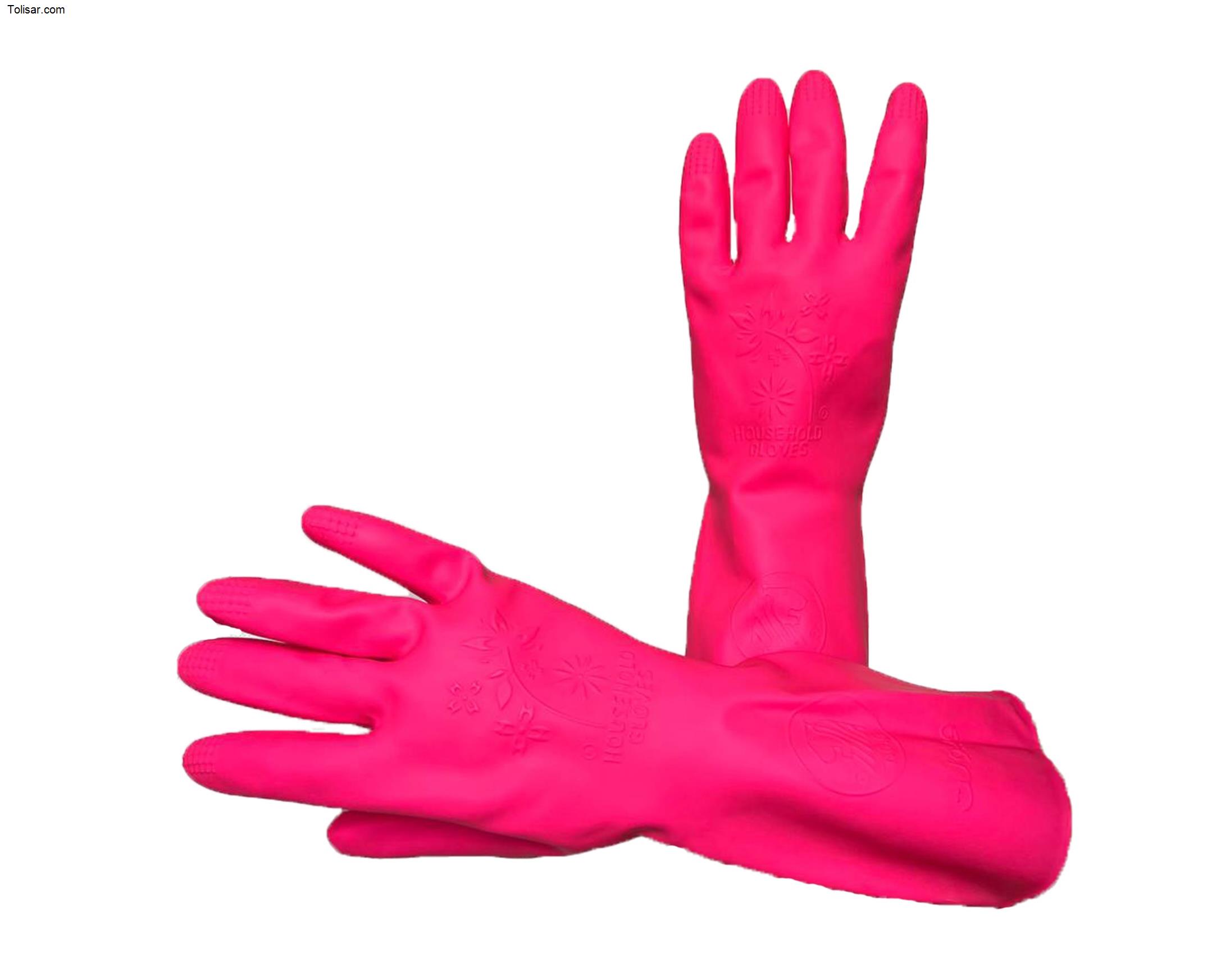 دستکش ظرفشویی ویولت ساق کوتاه